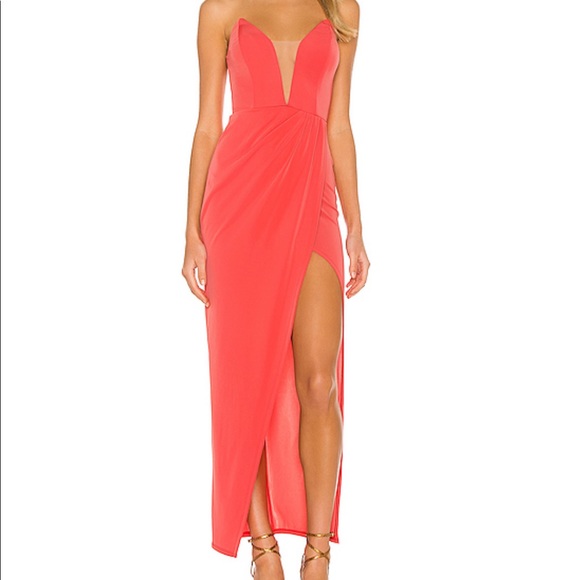 Michael Costello Dresses & Skirts - NWT Michael Costello x Revolve Jake Gown in Coral